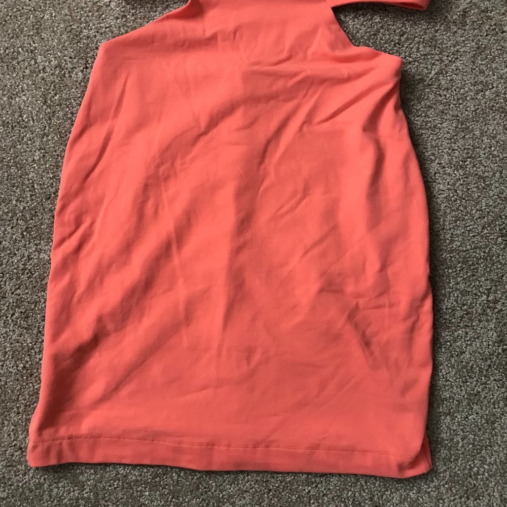 bebe Orange Sherbet Cut-Out Dress Small - Picture 3 of 10